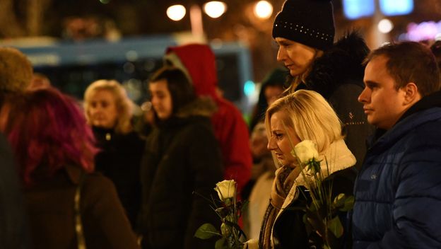 Građani Beograda na skupu zbog napada u Osnovnoj školi Prečko - 2