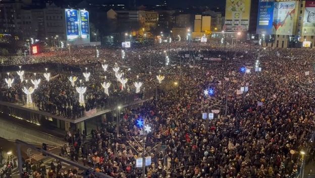 Veliki prosvjed u Beogradu 22.12.