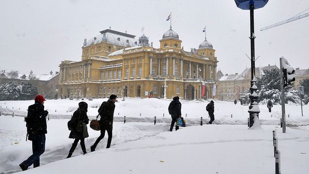 Snijeg u Zagrebu 2012. godine