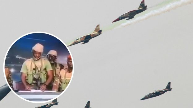 Pučisti na televiziji i nigerijsko ratno zrakoplovstvo