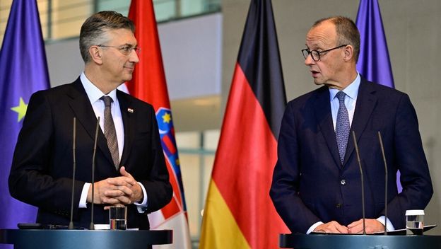 Premijer Andrej Plenković i njemački kancelar Friedrich Merz
