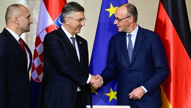 Premijer Andrej Plenković i njemački kancelar Friedrich Merz