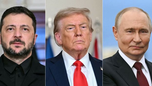 Zelenski, Trump, Putin