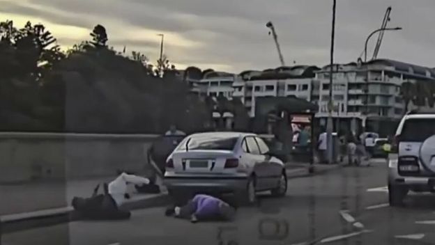 Snimka sukoba s napadačem u Australiji