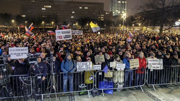 Prosvjed u Slovačkoj