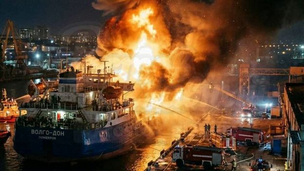 Ukrajina napala ruski brod