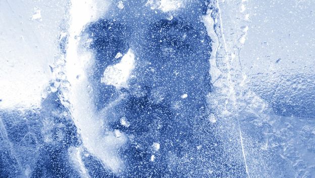 Smrznuti čovjek, ilustracija