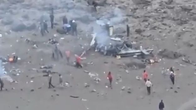 Pad helikoptera na Kilimanjaru, screenshot