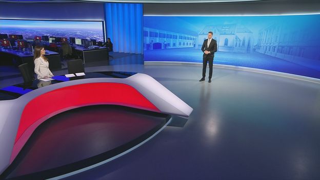 Valentina Baus i Dino Goleš, voditelji Dnevnika Nove TV