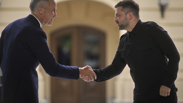 Zelenski i Carney u Kijevu ranije ove godine