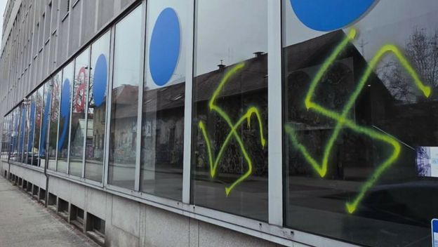 Vandalizirana zgrada slovenskog Ministarstva kulture
