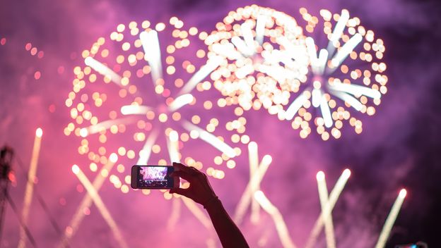 Snimanje vatrometa, ilustracija