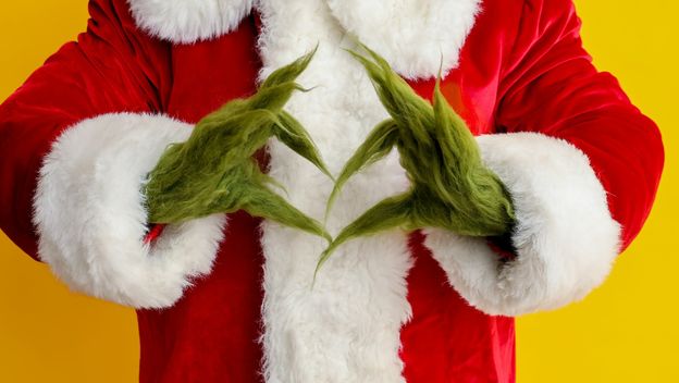 Grinch u kostimu Djeda Mraza