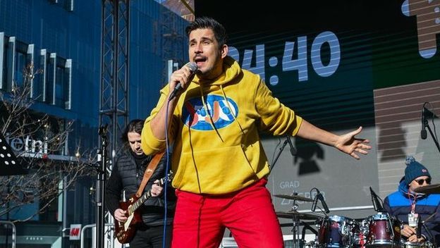 Proslava dječje Nove godine na Cvjetnom trgu; Bojan Jambrošić