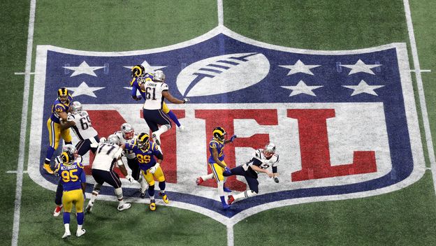 LA Rams i New England Patriots na Super Bowlu (Foto: AFP)