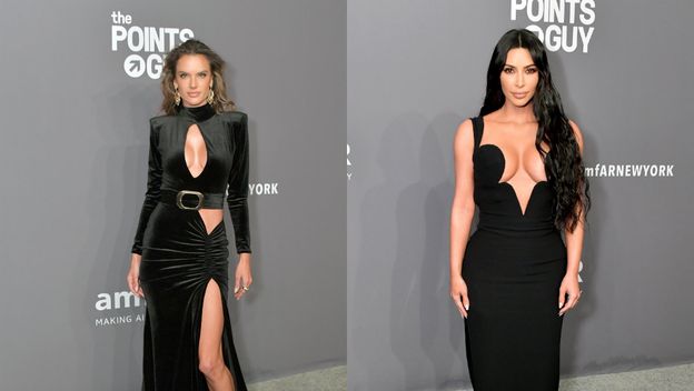 Kim Kardashian i Alessandra Ambrosio (Foto: AFP)