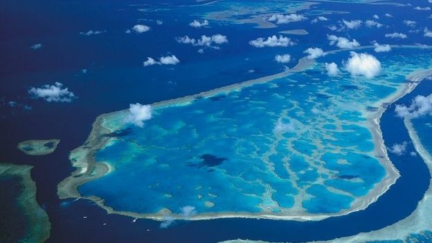 Chagos otočje iz zraka