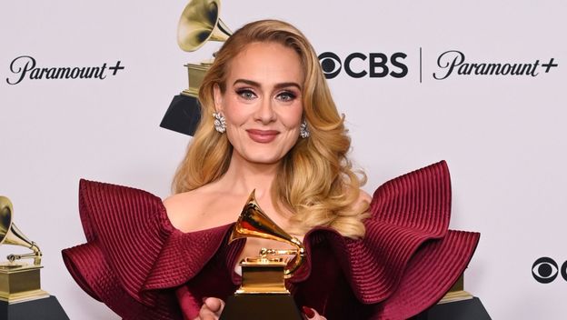 Adele na dodjeli glazbene nagrade Grammy 2023.