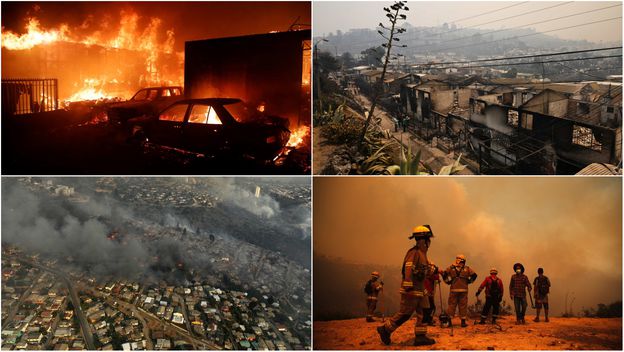 Posljedice požara u Čileu