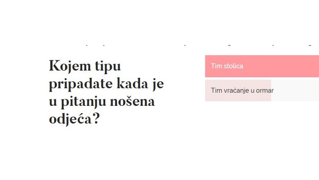Rezultati ankete u trenutku pisanja teksta