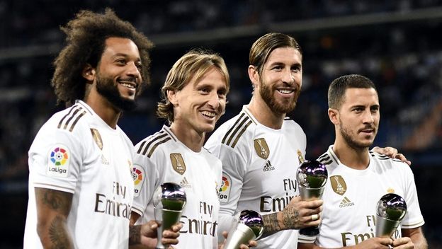 Marcelo, Luka Modrić, Sergio Ramos i Eden Hazard