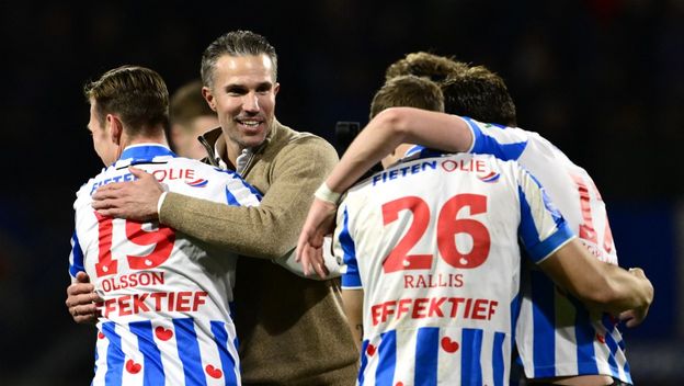 Robin van Persie i igrači Heerenveena