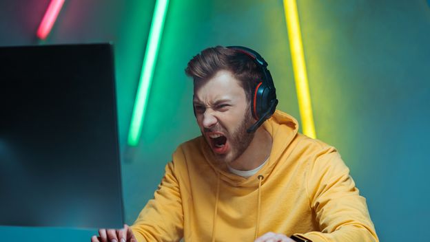 Ljuti gamer, ilustracija