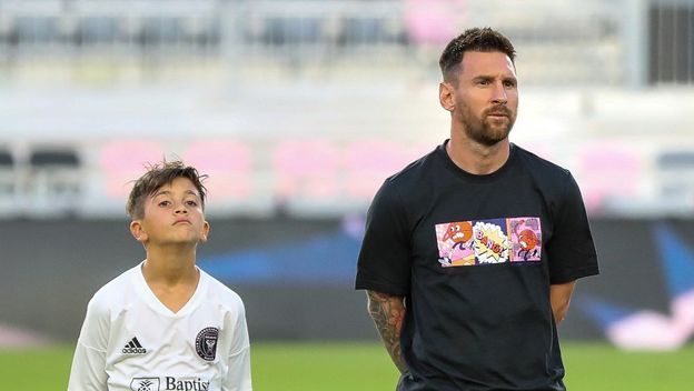 Thiago i Lionel Messi