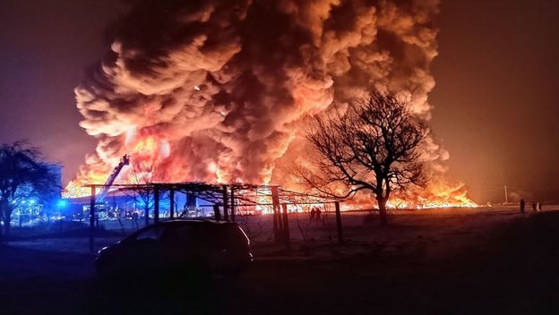 Veliki požar u okolici Maribora