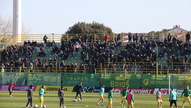 Zagrijavanje uoči Istra - Hajduk