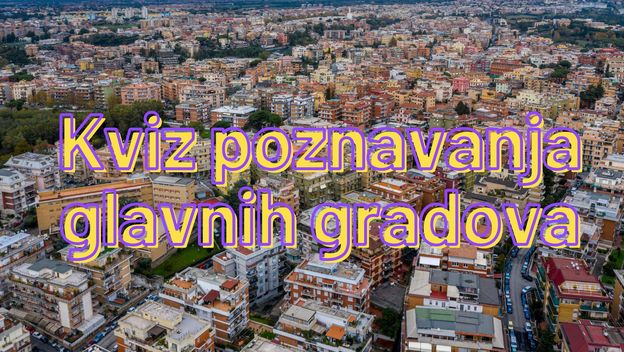 Slika urbanog područja uz naslov kviza