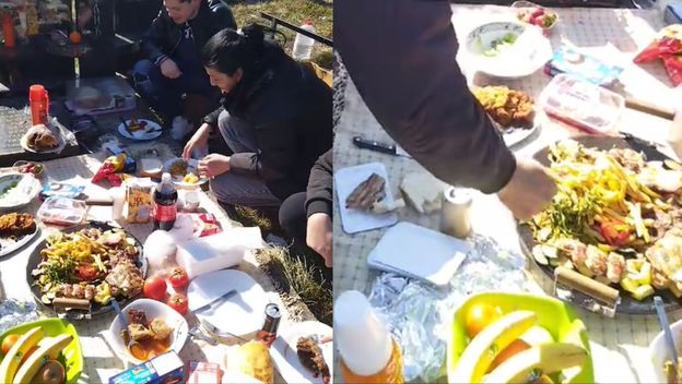 Gozba na groblju u Srbiji