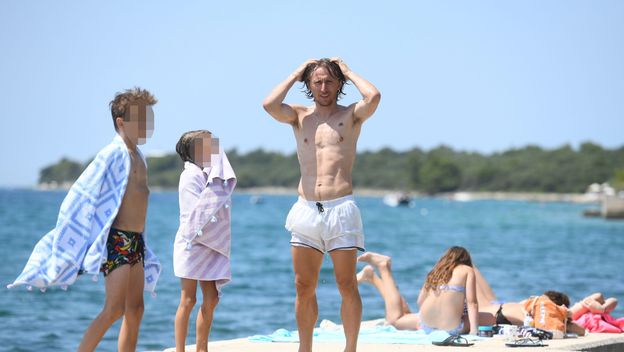 Luka Modrić na odmoru u Zadru