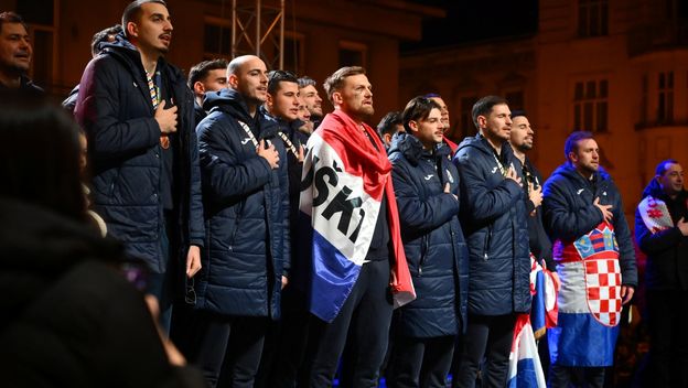 Doček hrvatske rukometne reprezentacije