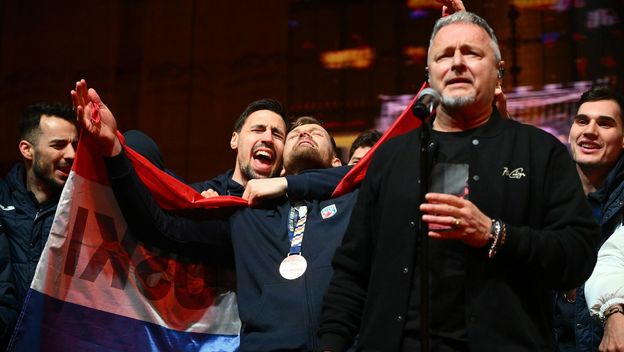 Doček rukometaša u Zagrebu