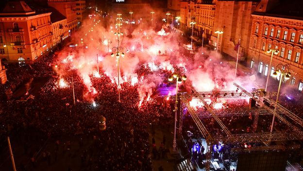 Doček rukometaša na Trgu bana Jelačića