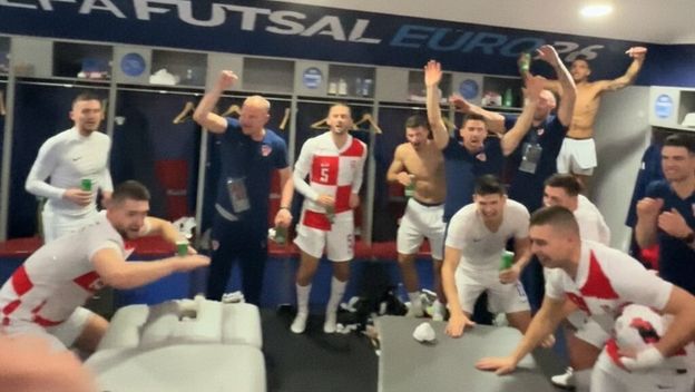 Slavlje hrvatske futsalske reprezentacije