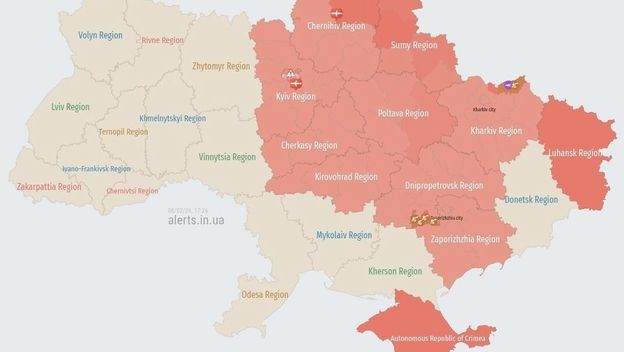 Zračna uzbuna u Ukrajini