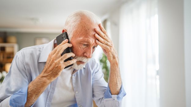 Muškarac na telefonu, illustracija