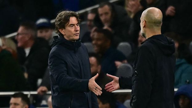 Thomas Frank i Pep Guardiola