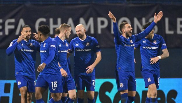 Dinamo na utakmici protiv Milana 2024./25.