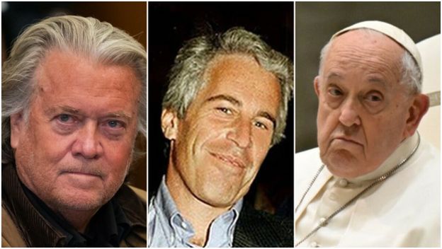 Steve Bannon, Jeffrey Epstein i papa Franjo