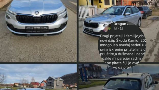 Objava na Facebooku u kojoj se muškarac pravi važan