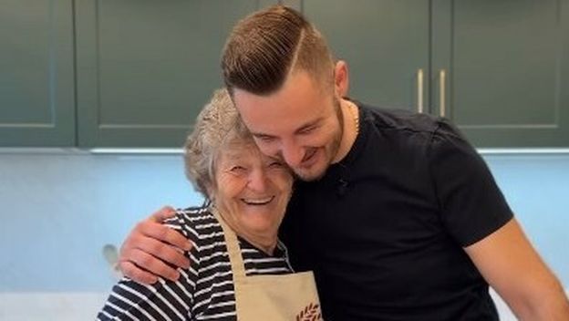 Stjepan Vukadin i baka njegove supruge