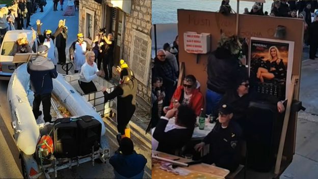 Urnebesne snimke povorke u Dalmaciji