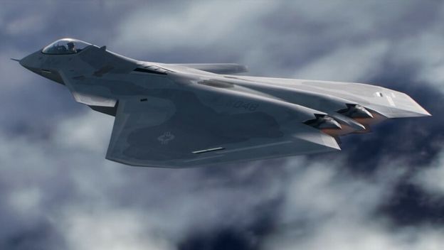 Mogući izgled F-47 iz računalnog videa Pratt & Whtineyja?