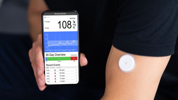 Praćenje šećera u krvi, ilustracija