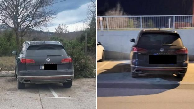 Nepropisno parkirano vozilo na raznim mjestima