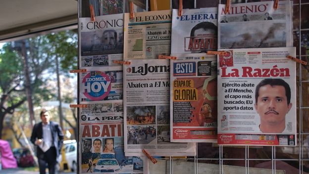 Naslovnice novina u Meksiku