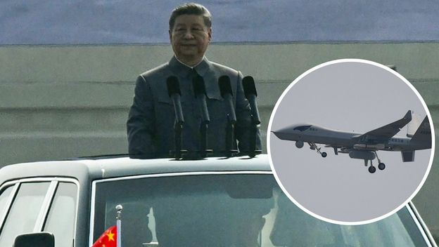 Xi Jinping i Wing Loong dron